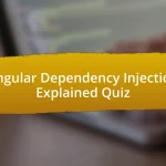 Angular Dependency Injection Explained Quiz