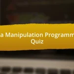 Data Manipulation Programming Quiz